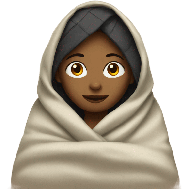 Women with a blanket emoji