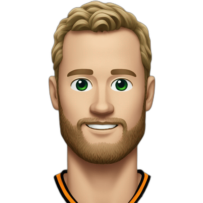 Jonathan Toews as beach bum with beard emoji