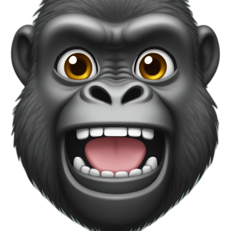 gorilla smile emoji