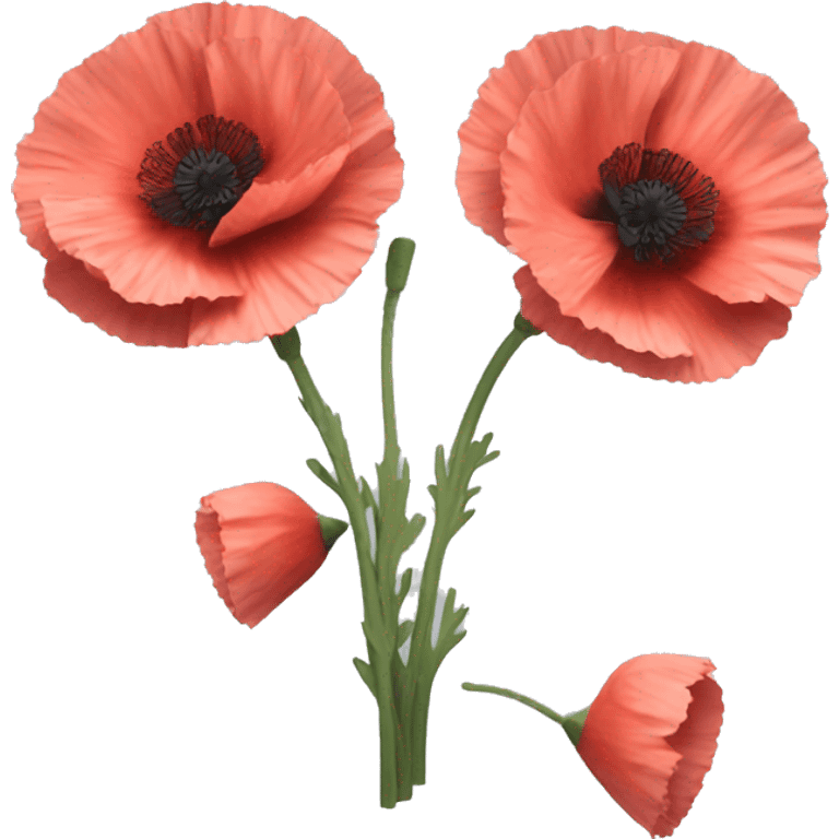 Carnation poppy emoji