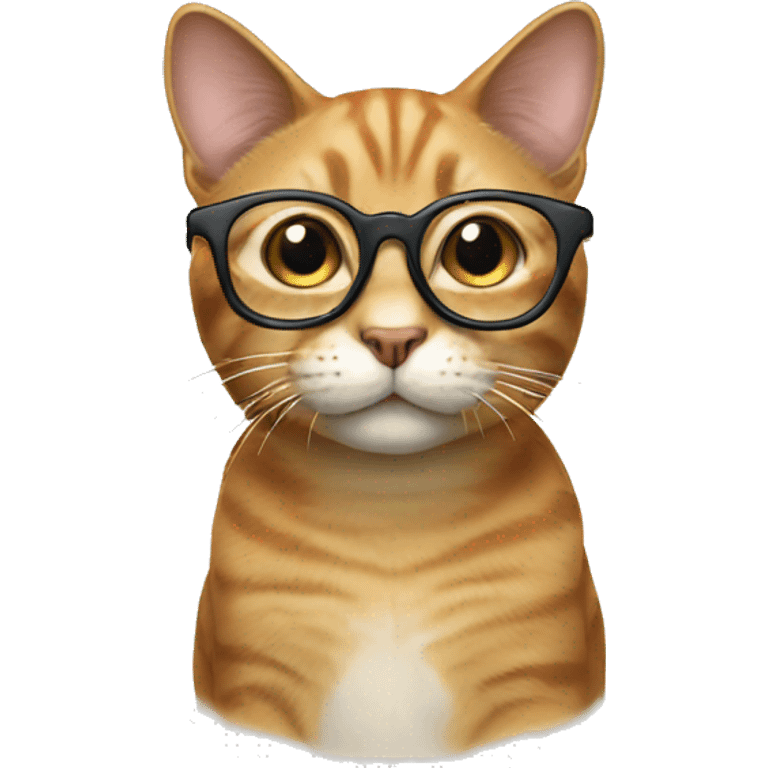 Cat with glasses emoji