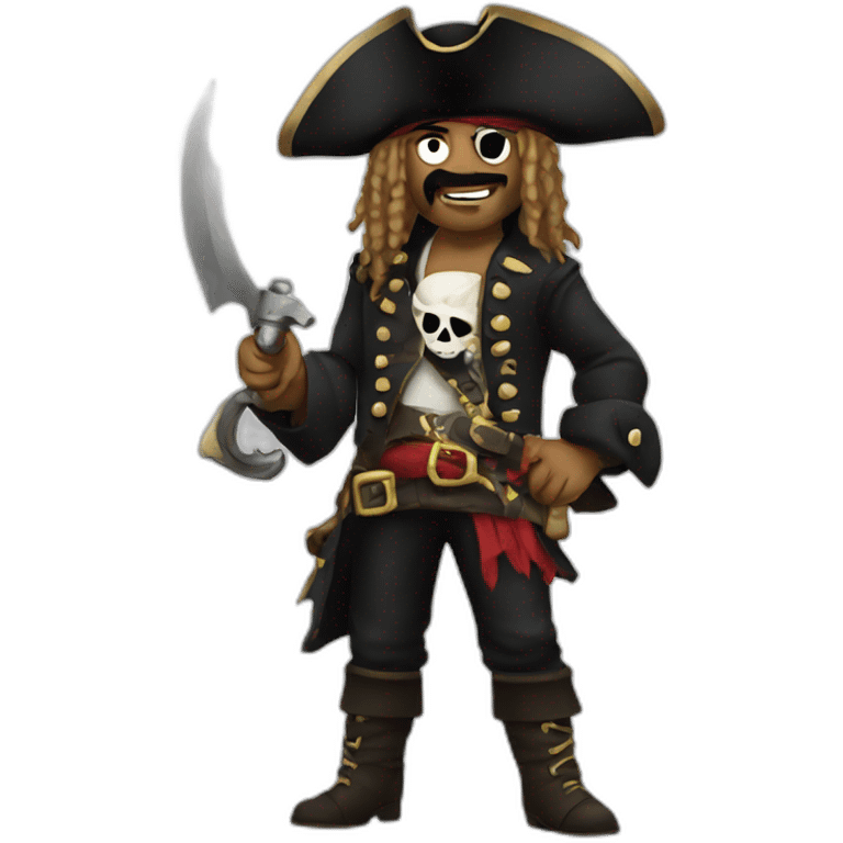 Pirate heavy metal emoji