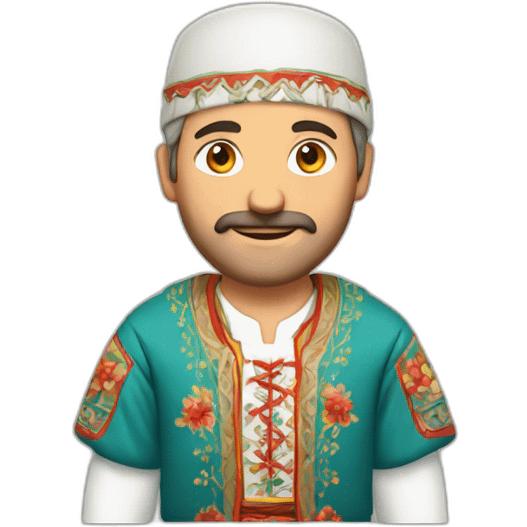 Man in traditional bulgarian clothing emoji