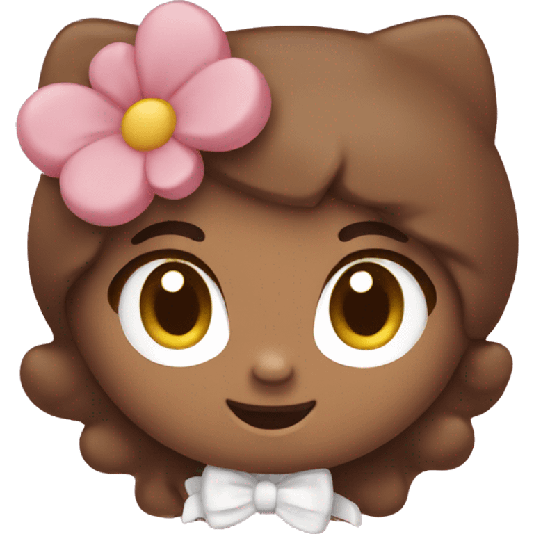 Brown hello kitty  emoji