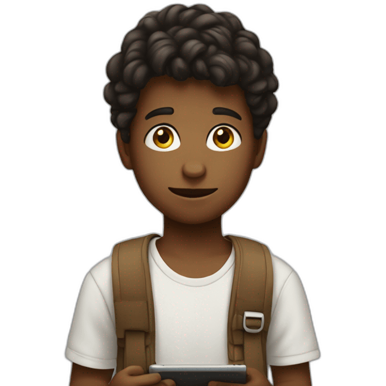 Boy with i pad emoji