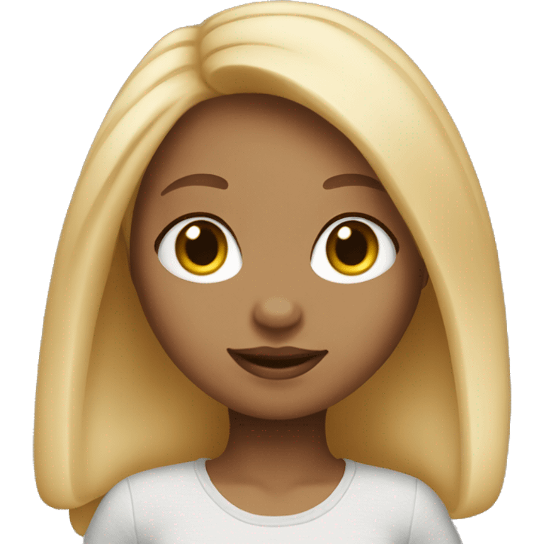 Bunny light skin girl with blond hair emoji