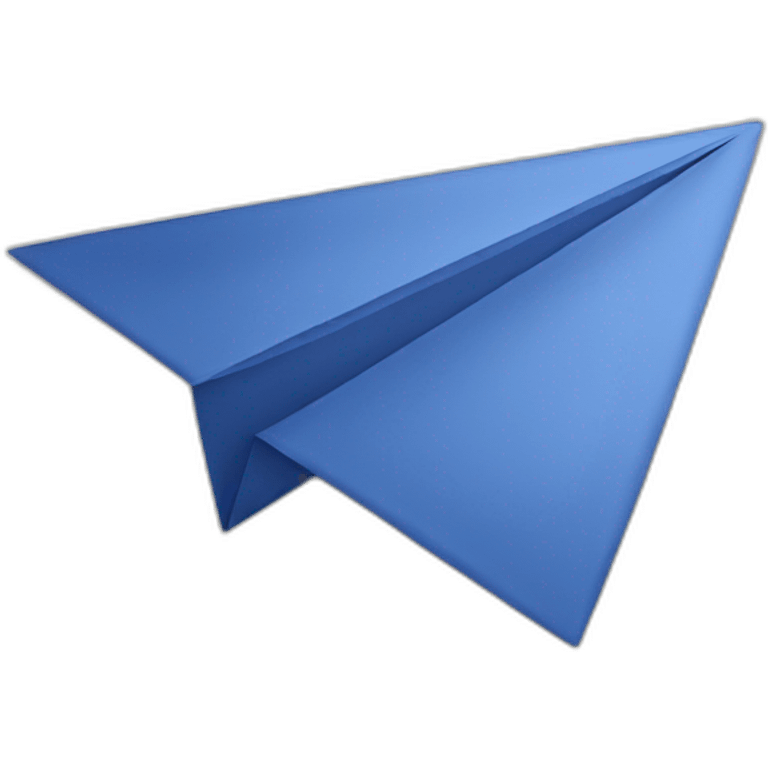 indigo paper plane emoji