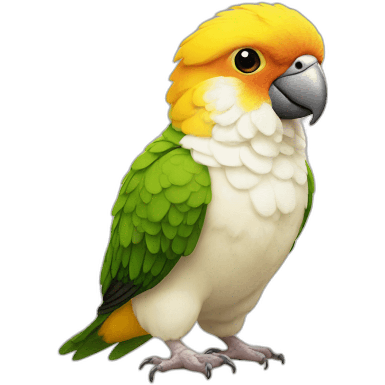 cute caique emoji