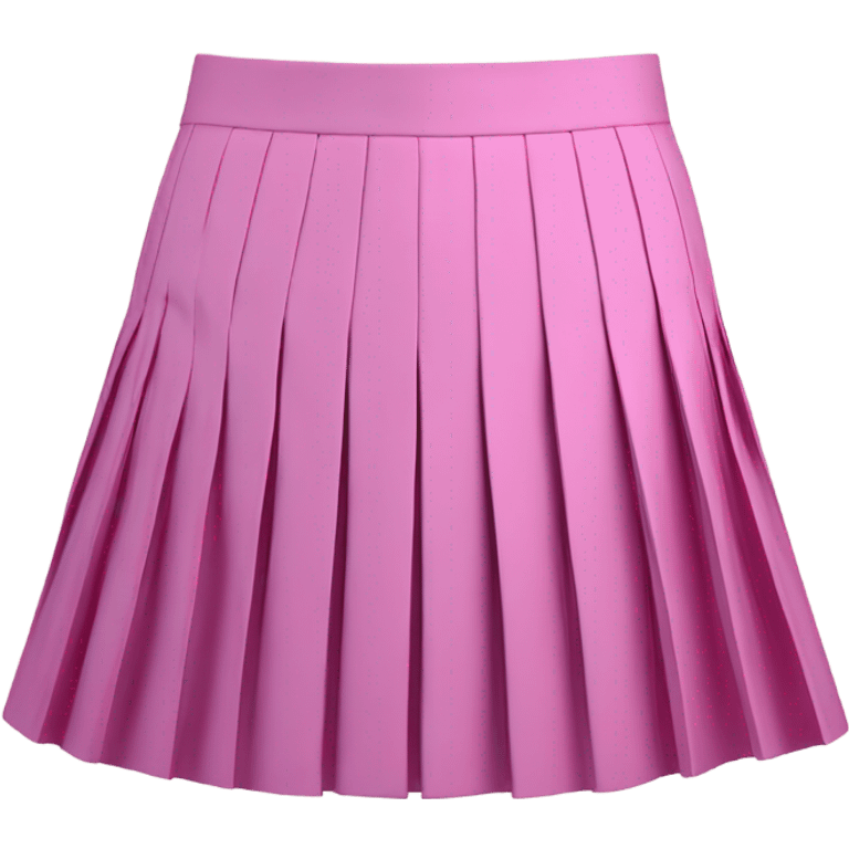 Pink tartan pleated mini skirt, isolated emoji