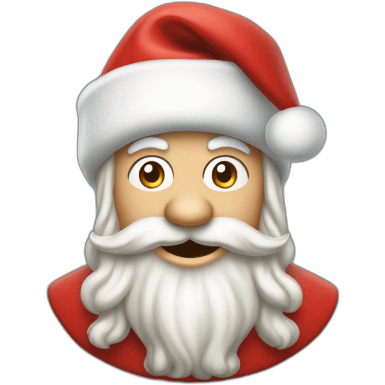 Un lutin du pere noel avec une cheminée  emoji