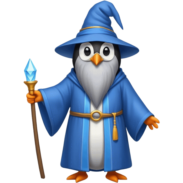 Penguin Wizard emoji