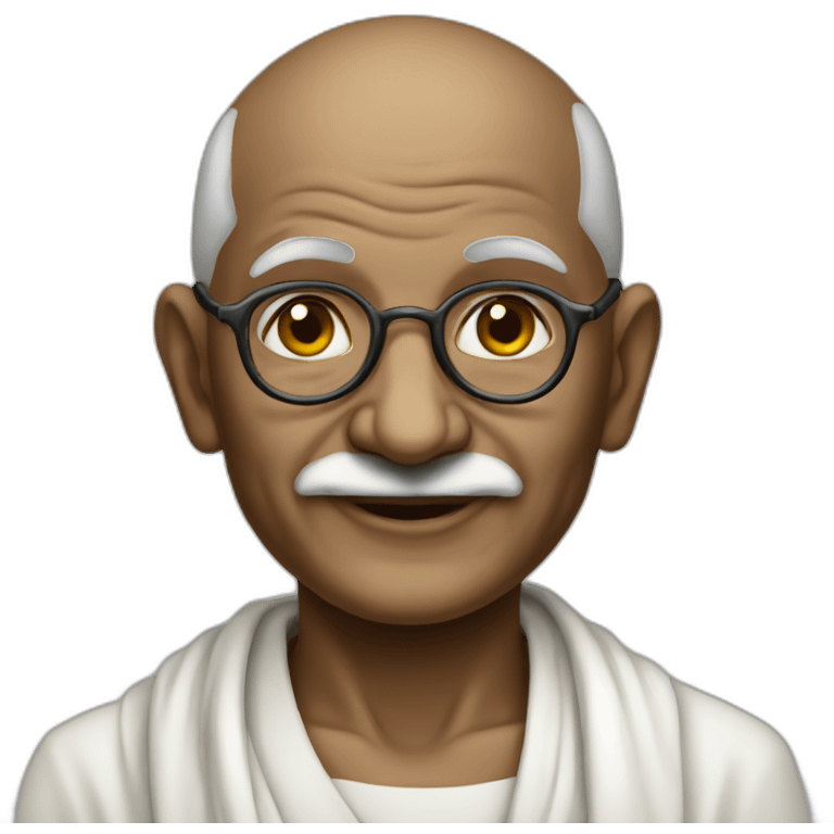 gandhi emoji