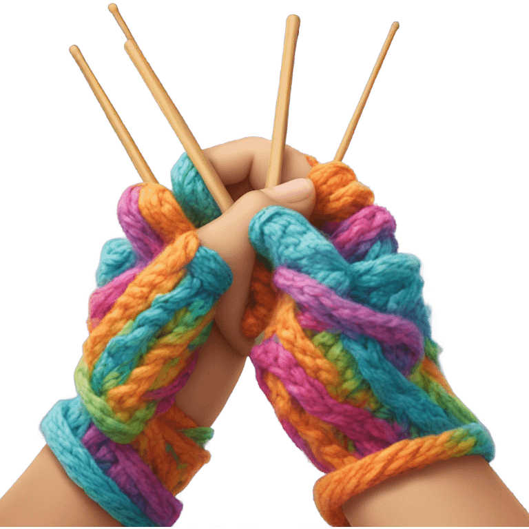 Knitting emoji