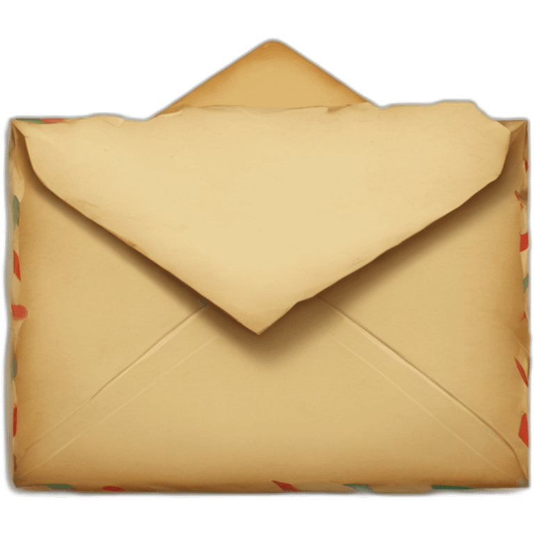 mail with old paper realiste emoji