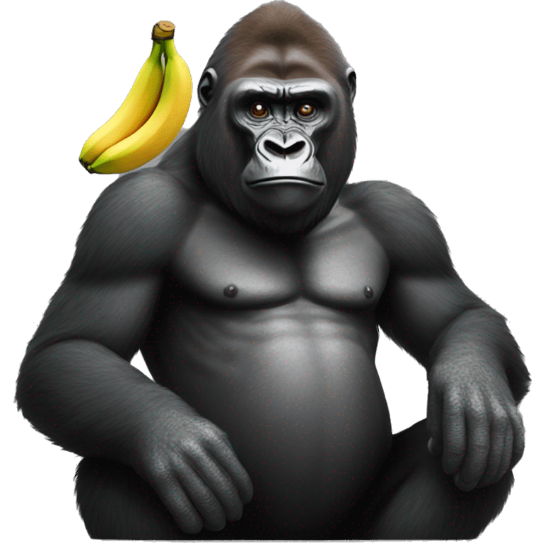 gorilla with a banana  emoji