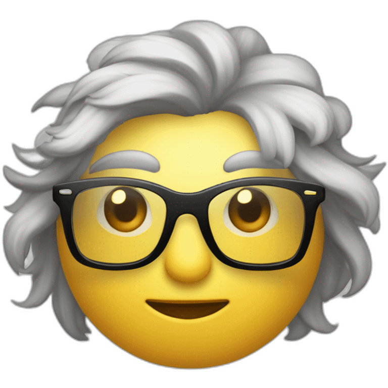 Galinha com cabelos loiros e oculos deitada numa cama de luxo emoji