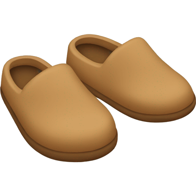 tan slippers emoji