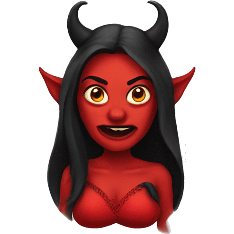 Devil woman emoji