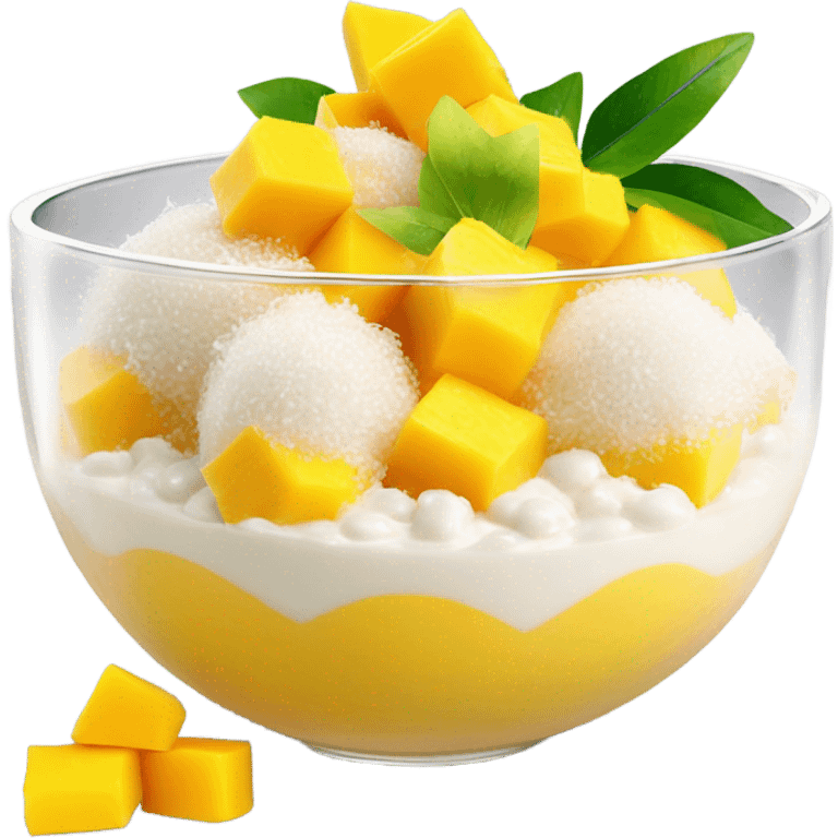 Mango sago pudding emoji