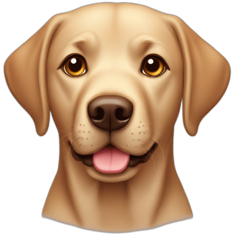 Labrador chocolat emoji