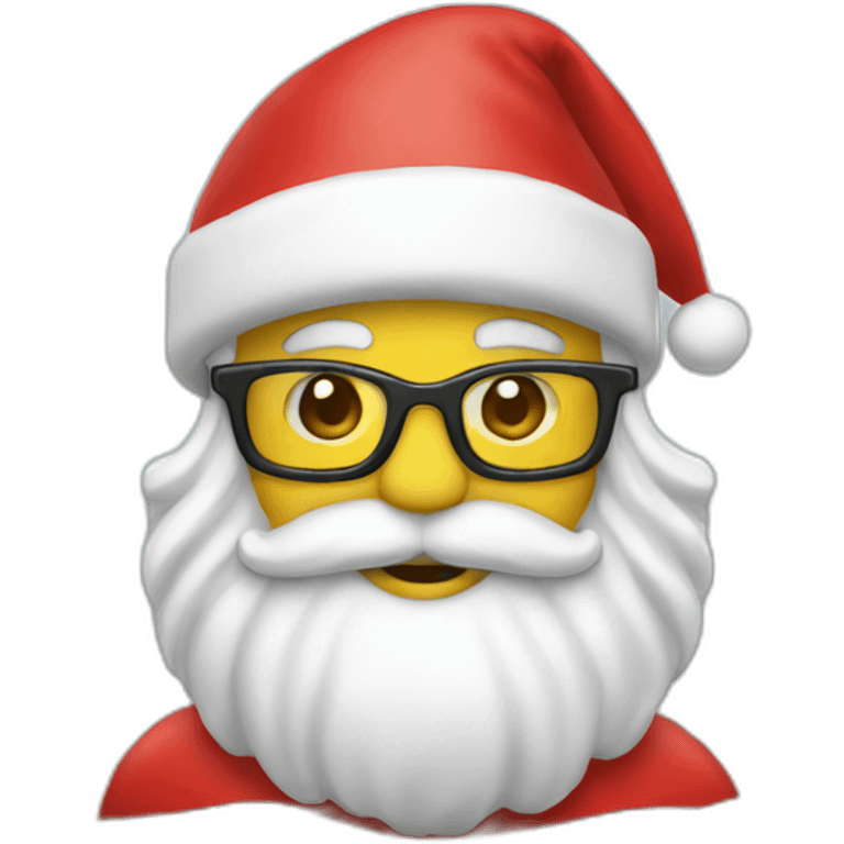 Santa claus beach emoji