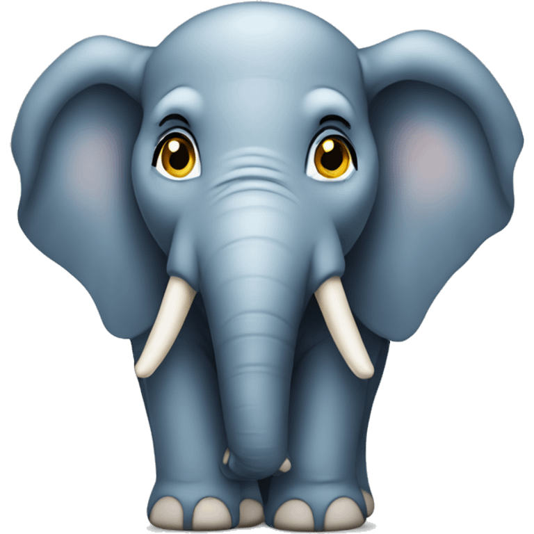 curious elephant emoji with sparkles emoji emoji