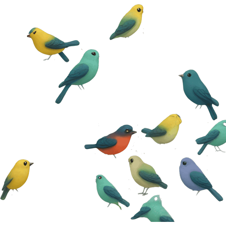 birds in a garden emoji