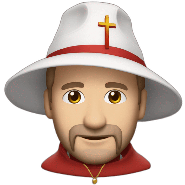 ralph fiennes cardinal religious hat emoji