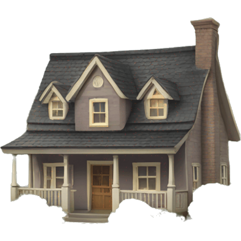 cottage house emoji