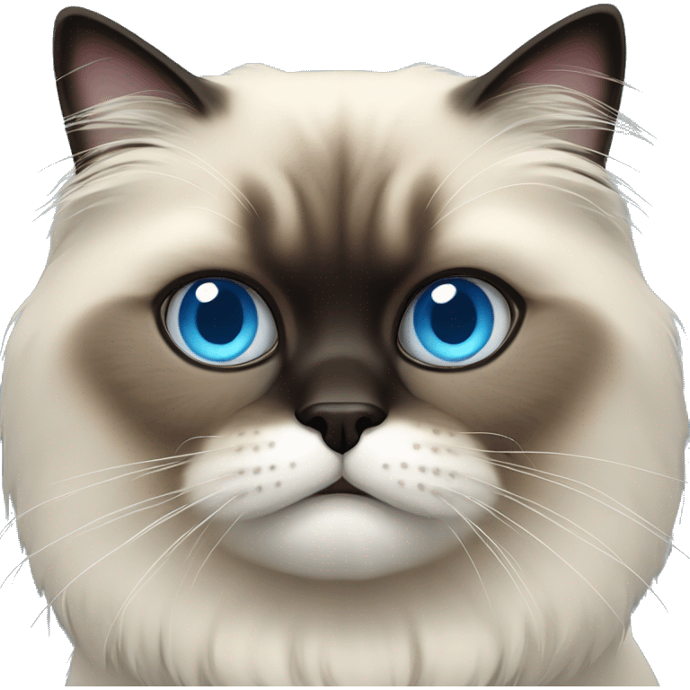 Himalayan cat with blue eyes emoji