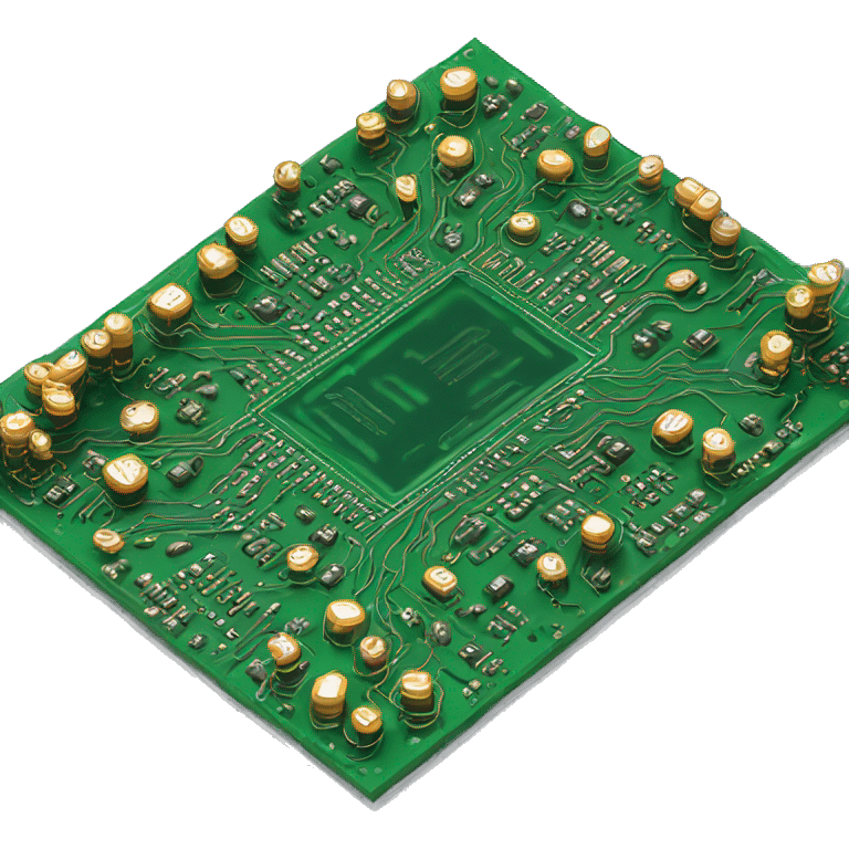 3d circuit board emoji