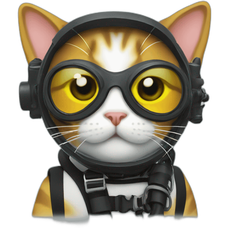 scuba cat emoji