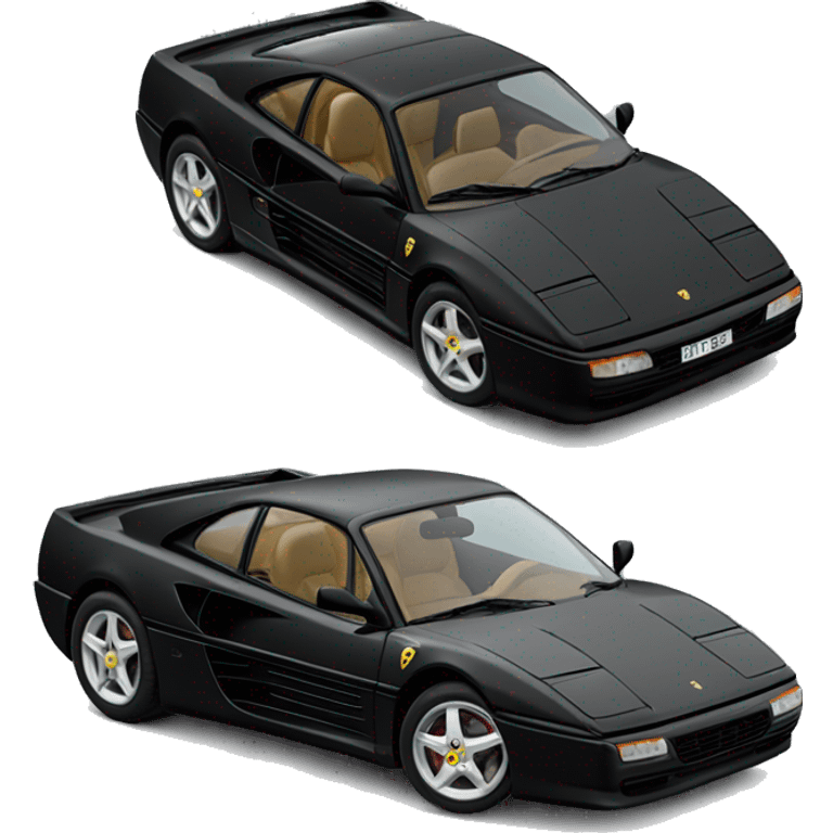 black ferrari 348 emoji