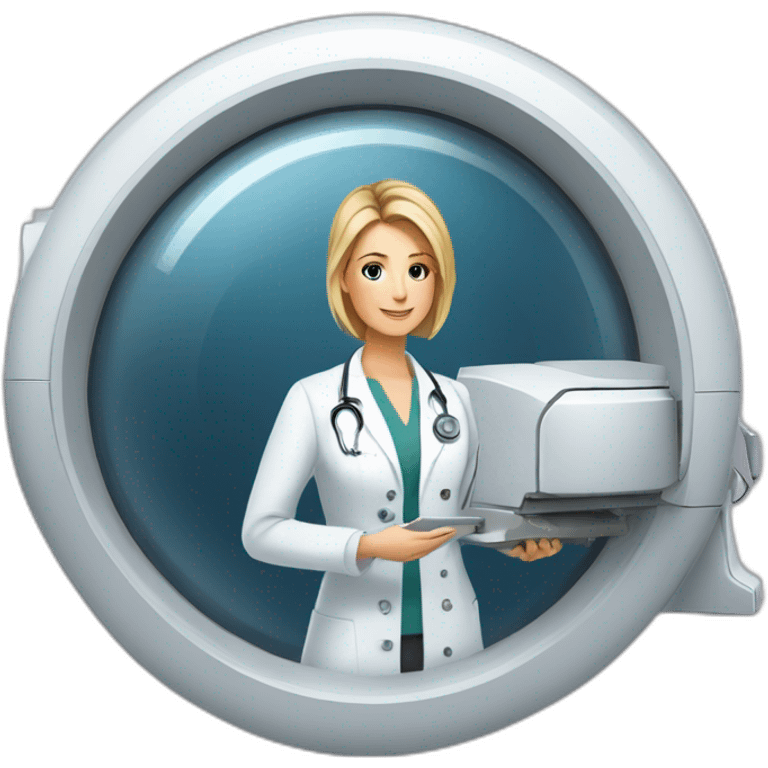 Posh-Radiologist-performing-breast-mri-to-leni-klum emoji