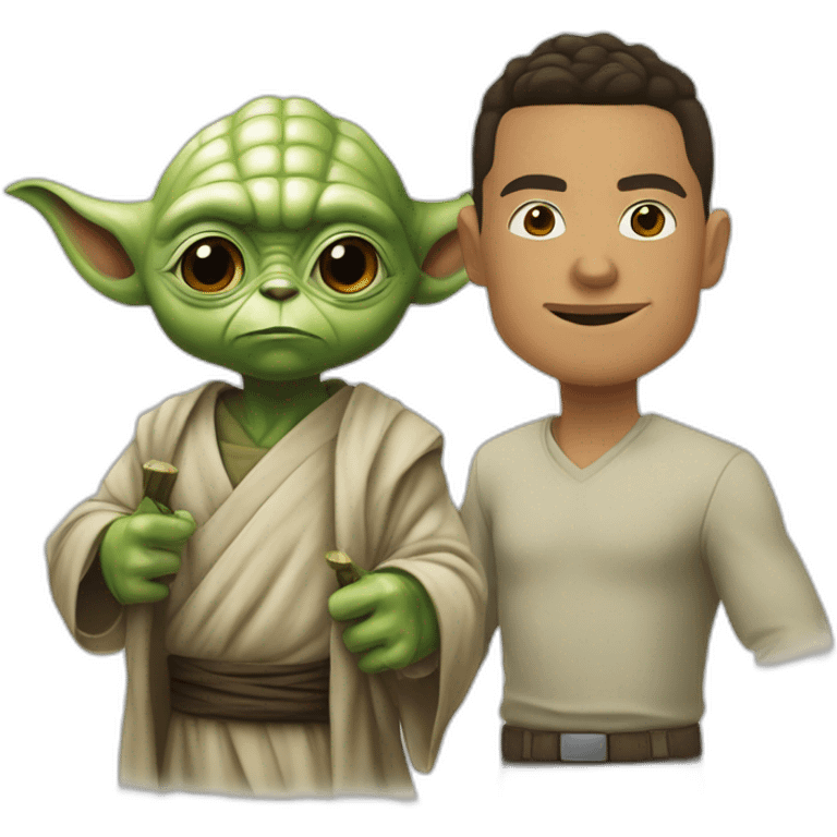 Ronaldo et Yoda emoji