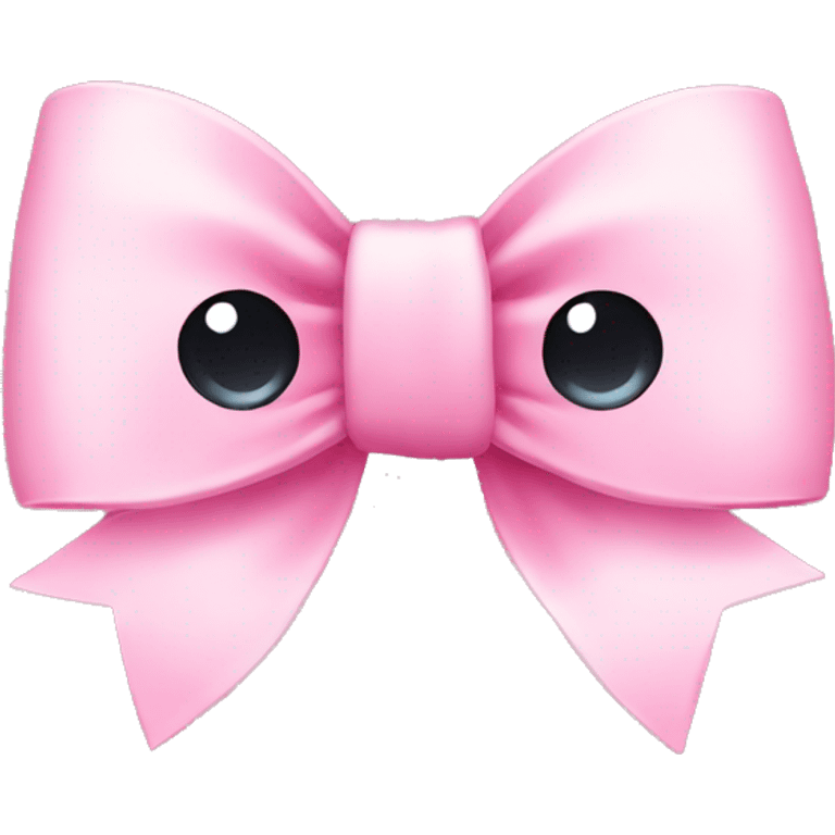 Cute pink bow emoji