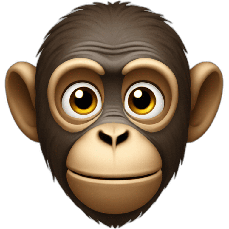 thoughtful monkey emoji