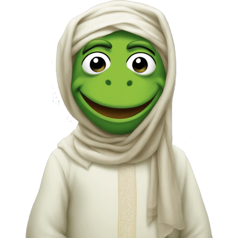 kermit the frog as a muslim emoji