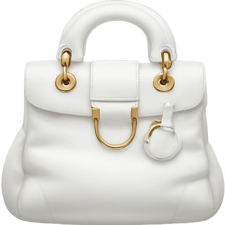 a white dior bag  emoji