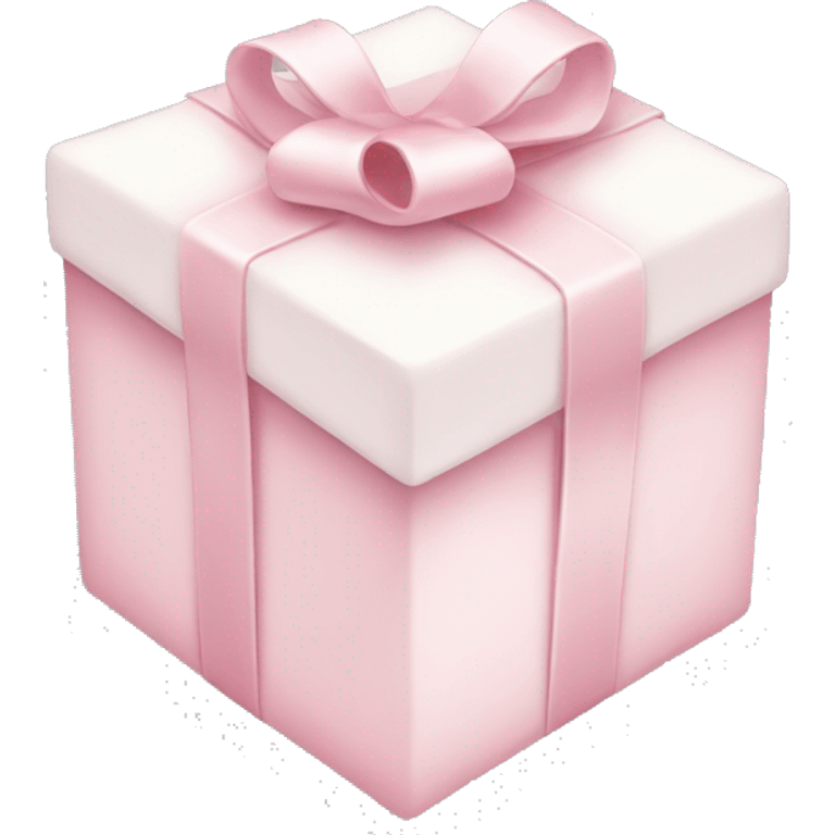 Light pink and white present emoji