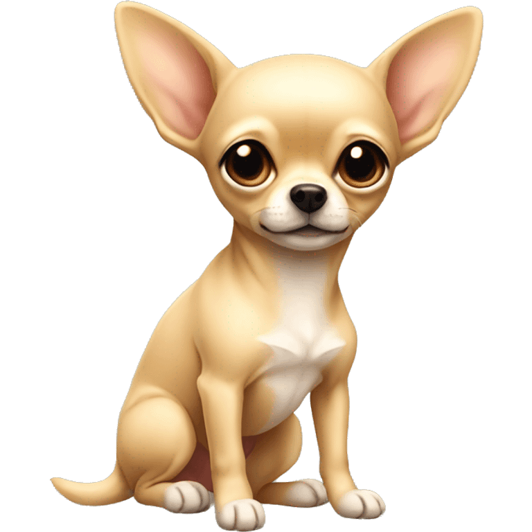 Beige Chihuaha cute emoji