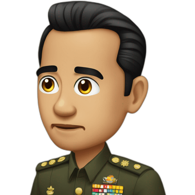 raised eyebrow emoji president Jokowi emoji