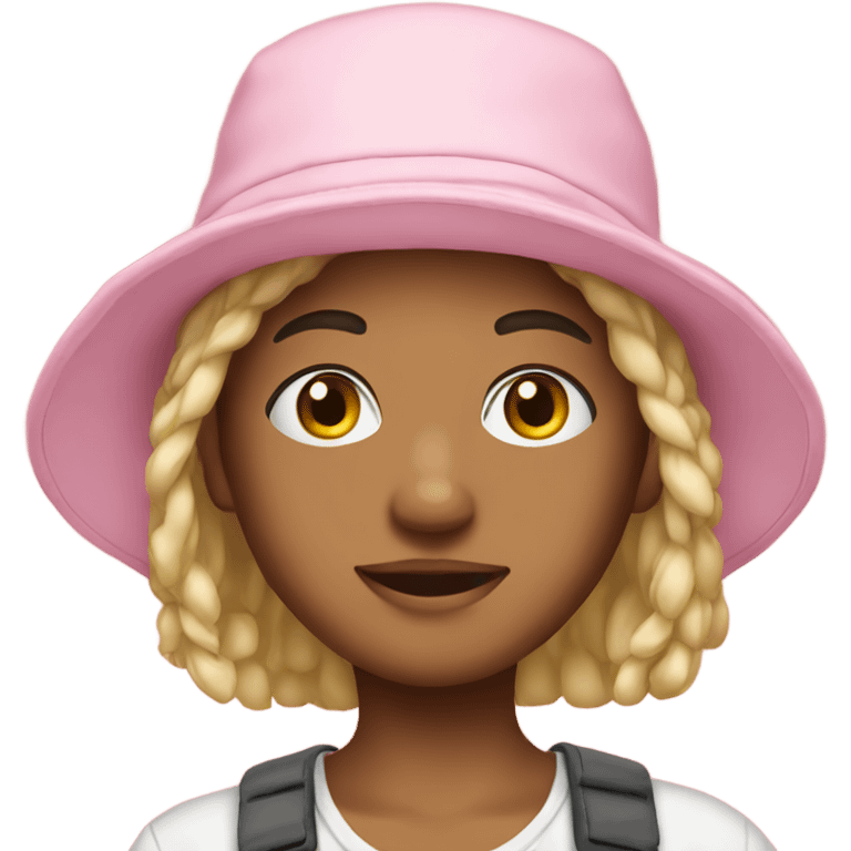 Babypink bucket hat emoji