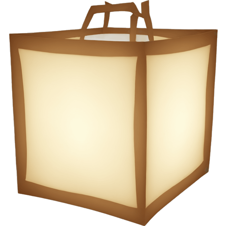 Square Paper lantern emoji