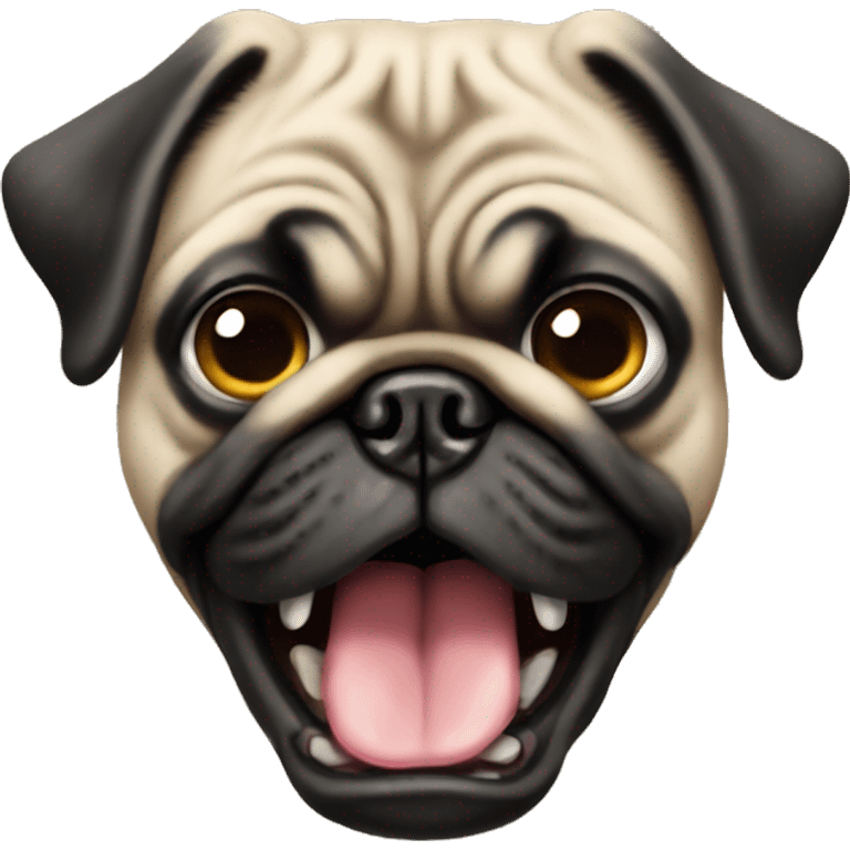 angry pug emoji