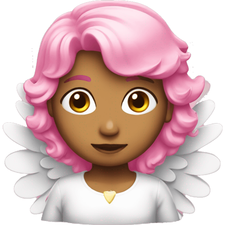 Pink angel emoji