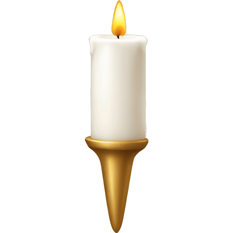 Christmas white  candle emoji