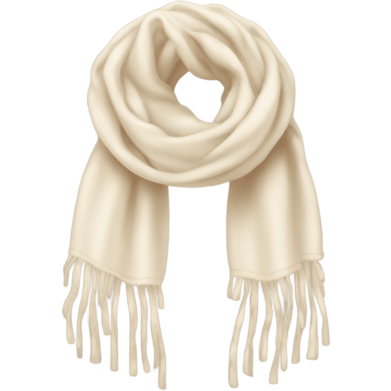 Cream scarf emoji