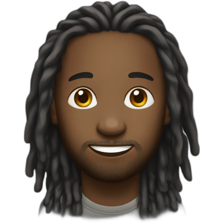 black man with locs emoji