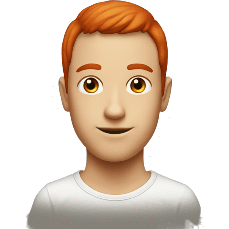 Two circles at the bottom and an oval at the top with a top red head emoji